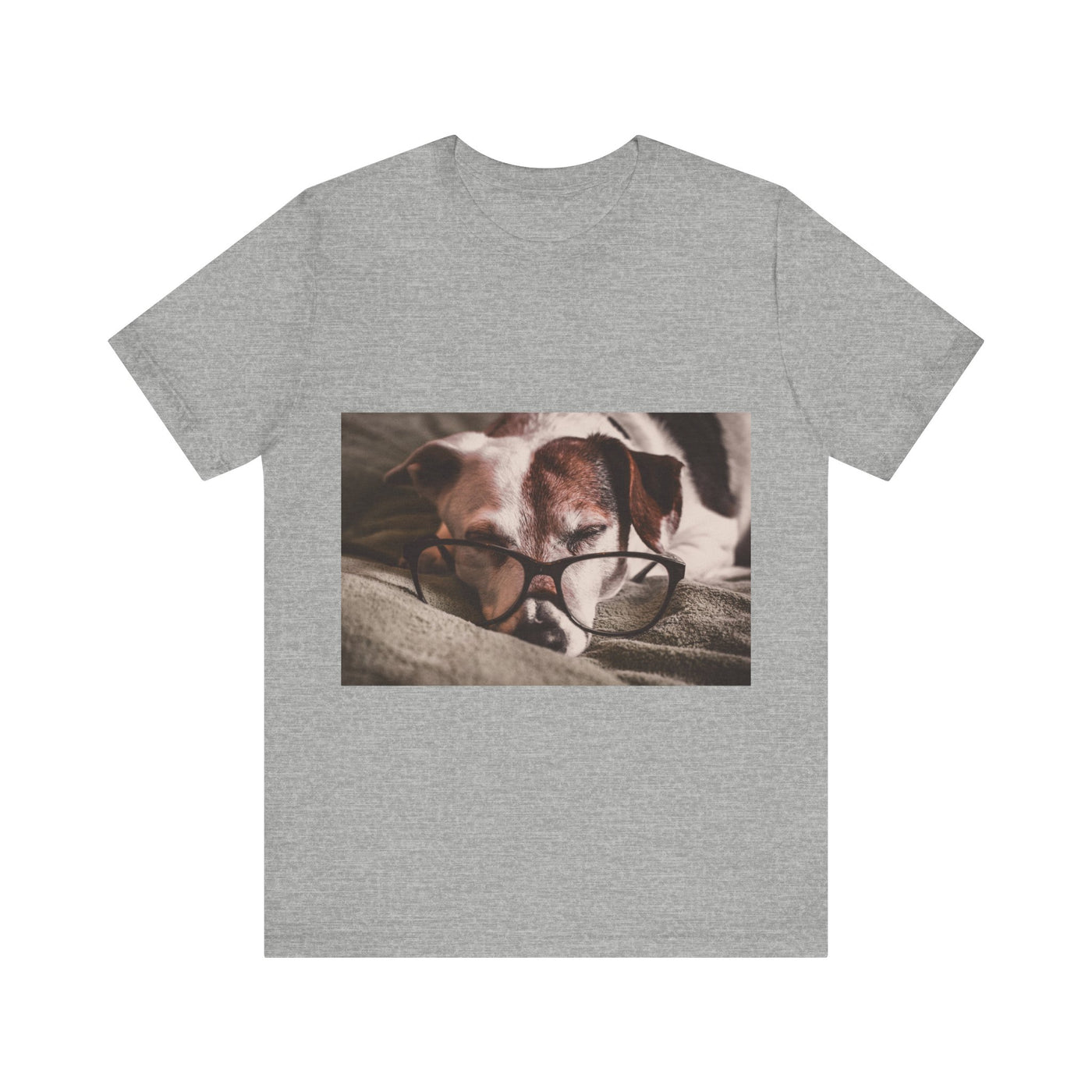 Dog wear glasses - Unisex Jersey Short Sleeve Tee