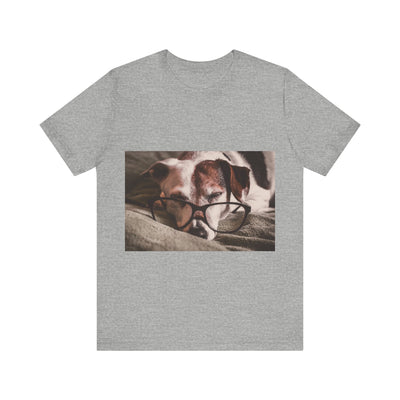 Dog wear glasses - Unisex Jersey Short Sleeve Tee