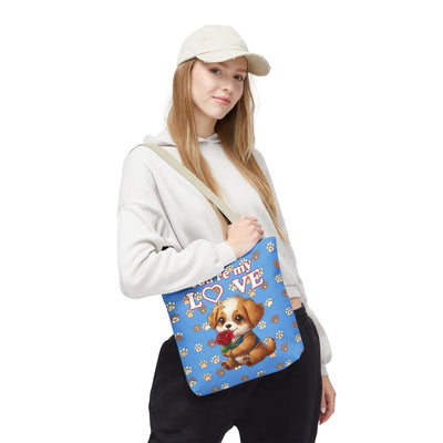 Cute Dog Lover Tote Bag - You're My Love style 1