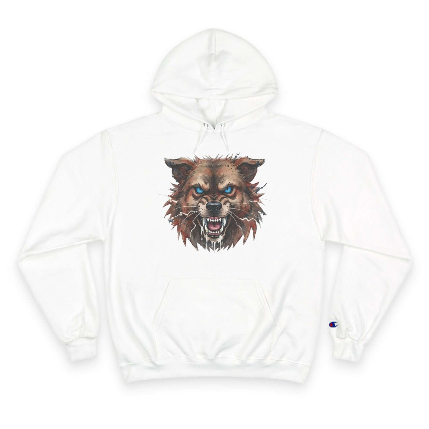 Angry Dog Men and Women Champion Hoodie style 3