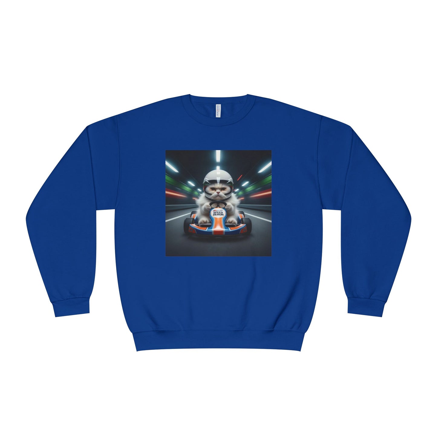 Go Kart Cat Unisex NuBlend Crewneck Sweatshirt style 2