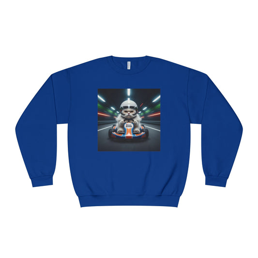 Go Kart Cat Unisex NuBlend Crewneck Sweatshirt style 2