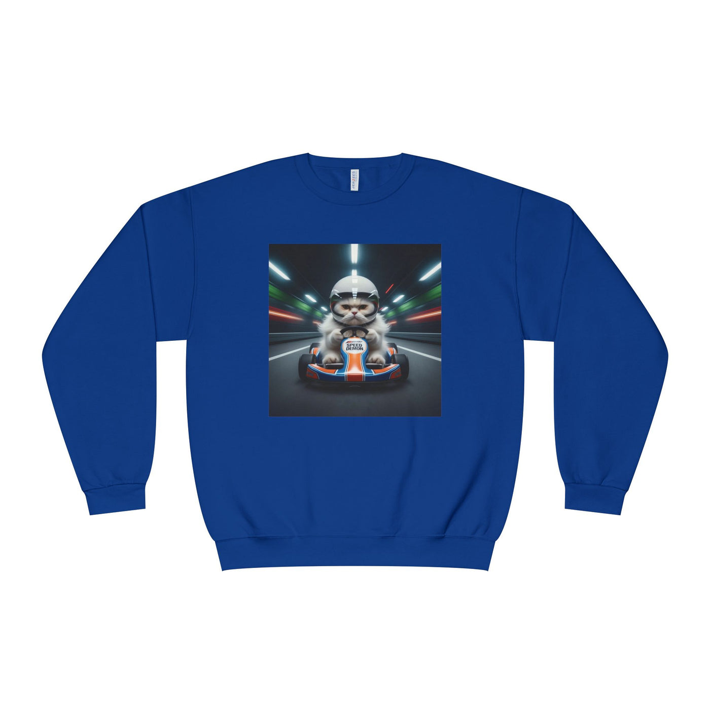 Go Kart Cat style 2 Unisex NuBlend® Crewneck Sweatshirt