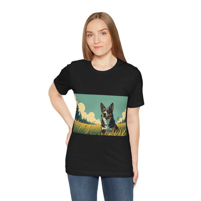 Adorable Dog comic style 3 Unisex Soft Tee| Cute Dog Lover's Shirt, Animal Graphic T-Shirt, Pet Themed Gift, Casual Wear