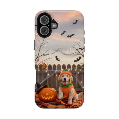 Halloween cute puppy photo style 4 Magnetic Impact-Resistant Phone Case, Cute Dog Design, Pet Owner Gift, Animal Lover Accessory, Birthday Gift for Dog Lovers