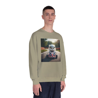 Go Kart Cat Unisex NuBlend Crewneck Sweatshirt style 1