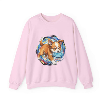 Watercolor Dog painting Unisex Crewneck Sweatshirt style 4