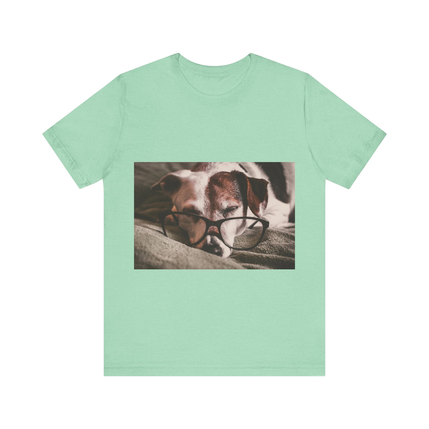 Dog wear glasses - Unisex Jersey Short Sleeve Tee