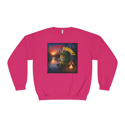 Crocodile Cat Fishing Unisex NuBlend Sweatshirt style 2