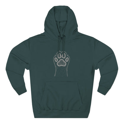 Cat Paw-Inspired Cozy Comfort Unisex Fleece Hoodie