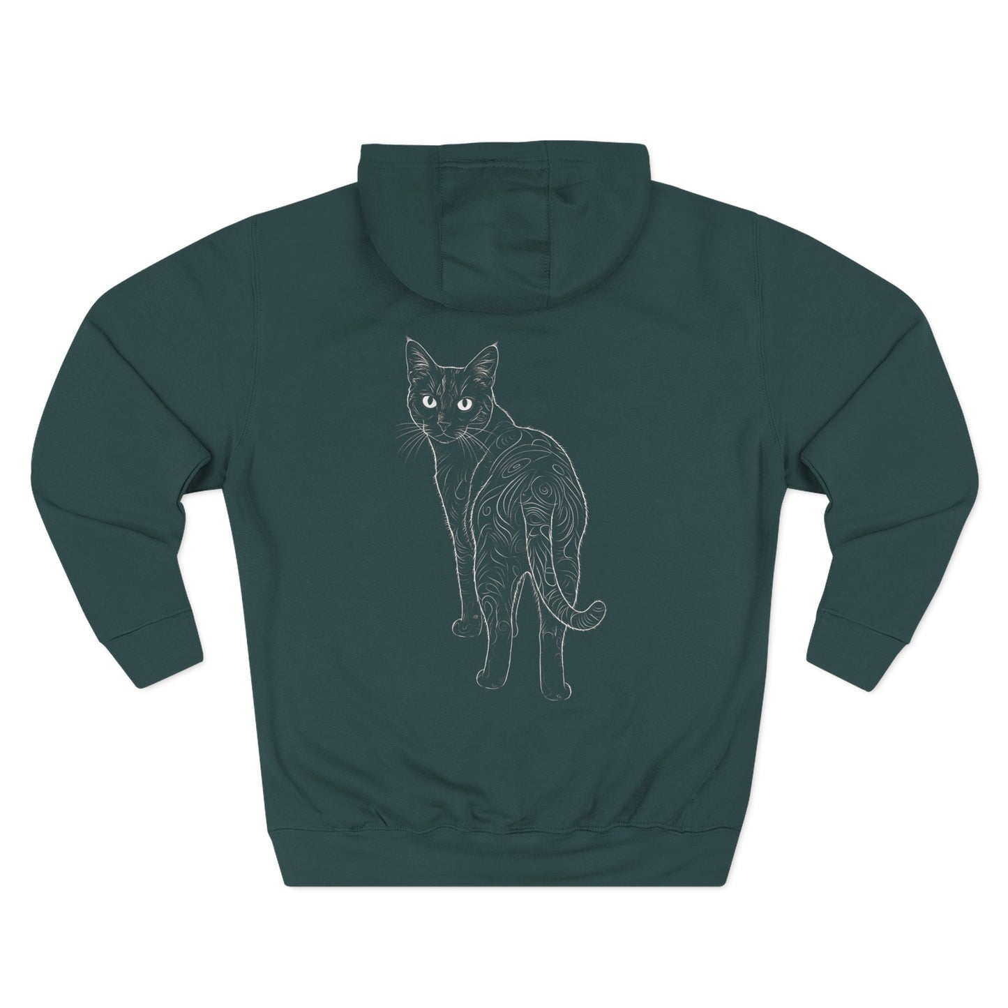 Cat-Inspired Cozy Comfort Unisex Fleece Hoodie style 1