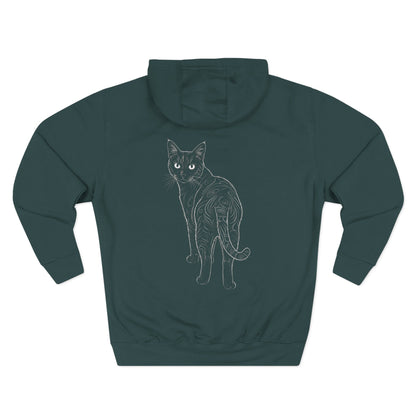 Cat-Inspired Cozy Comfort Unisex Fleece Hoodie style 1