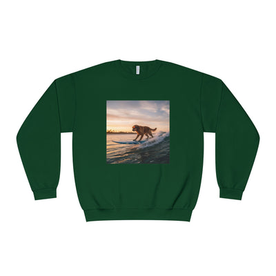 Surfing Dog style 2 Unisex NuBlend® Crewneck Sweatshirt