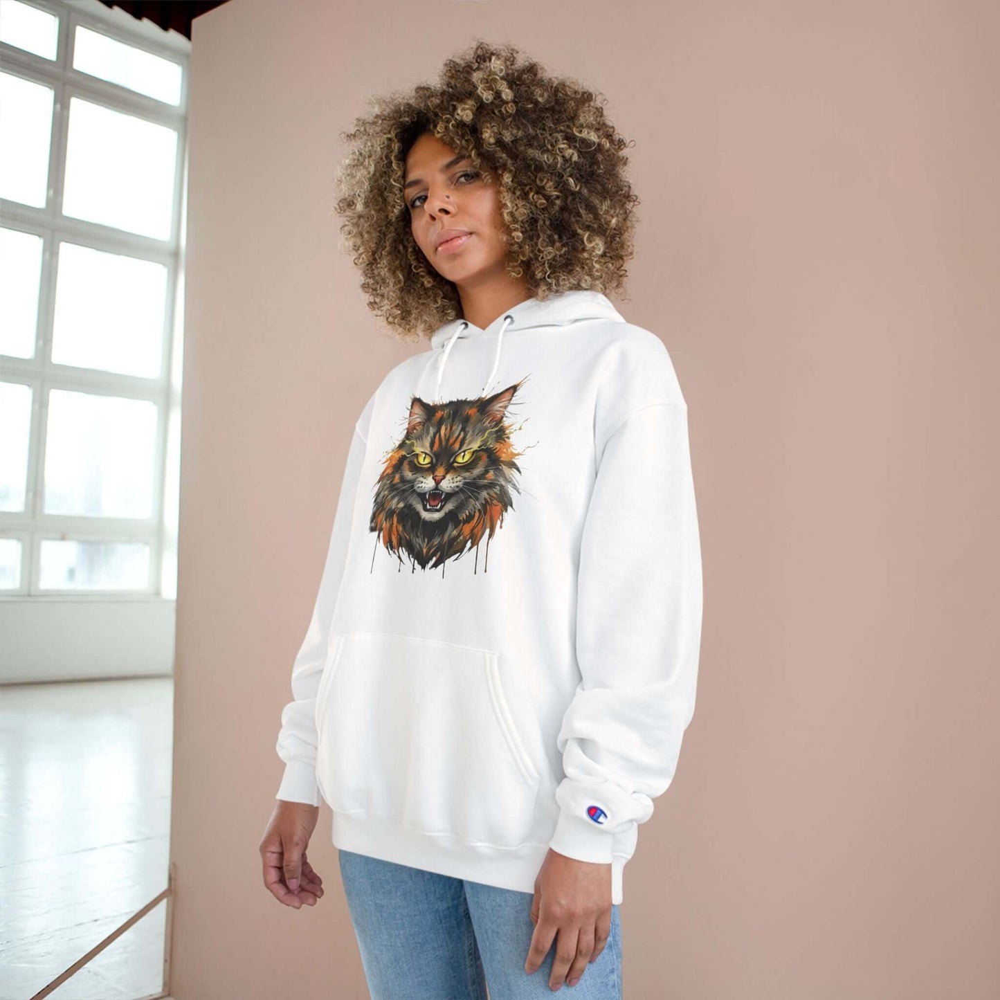 Mad Cat Men and Women Champion Hoodie style 1