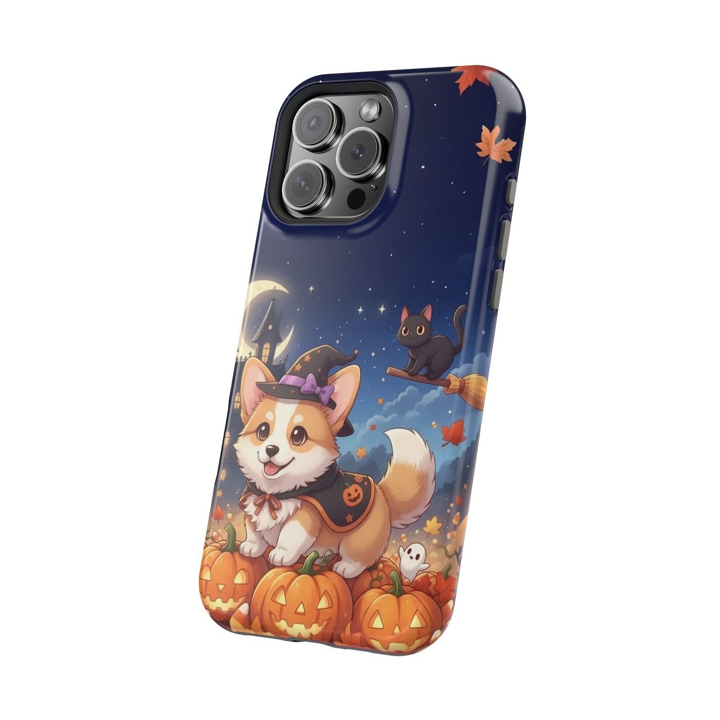 Halloween cute puppy anime style 4 Magnetic Impact-Resistant Phone Case, Cute Dog Design, Pet Owner Gift, Animal Lover Accessory, Birthday Gift for Dog Lovers