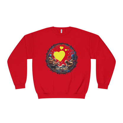 Cats & Dogs Full of Love Unisex NuBlend Crewneck Sweatshirt