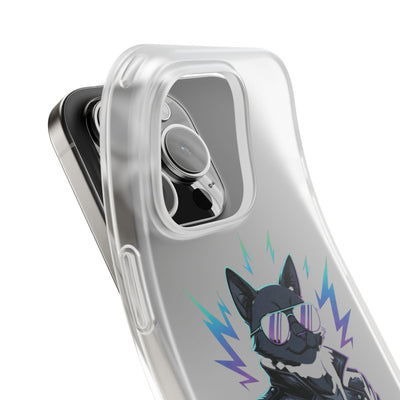 Cool Cat Anime style Flexi Case for Cat Lovers