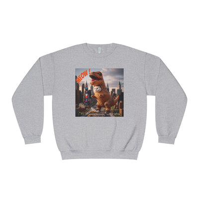 Tyrannosaurus Cat in city style 1 Unisex NuBlend® Crewneck Sweatshirt