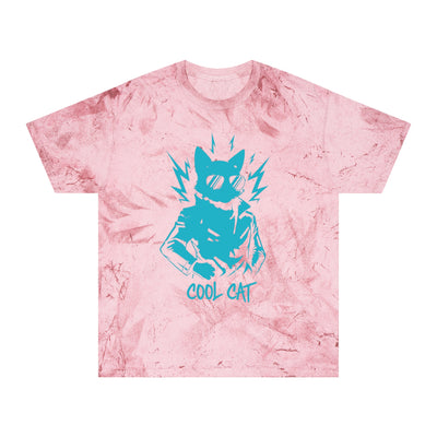 Blue Cool Cat Unisex T-Shirt - Vibrant Graphic Tee, Gift for Cat Lovers, Casual Wear, Streetwear, Unique Style