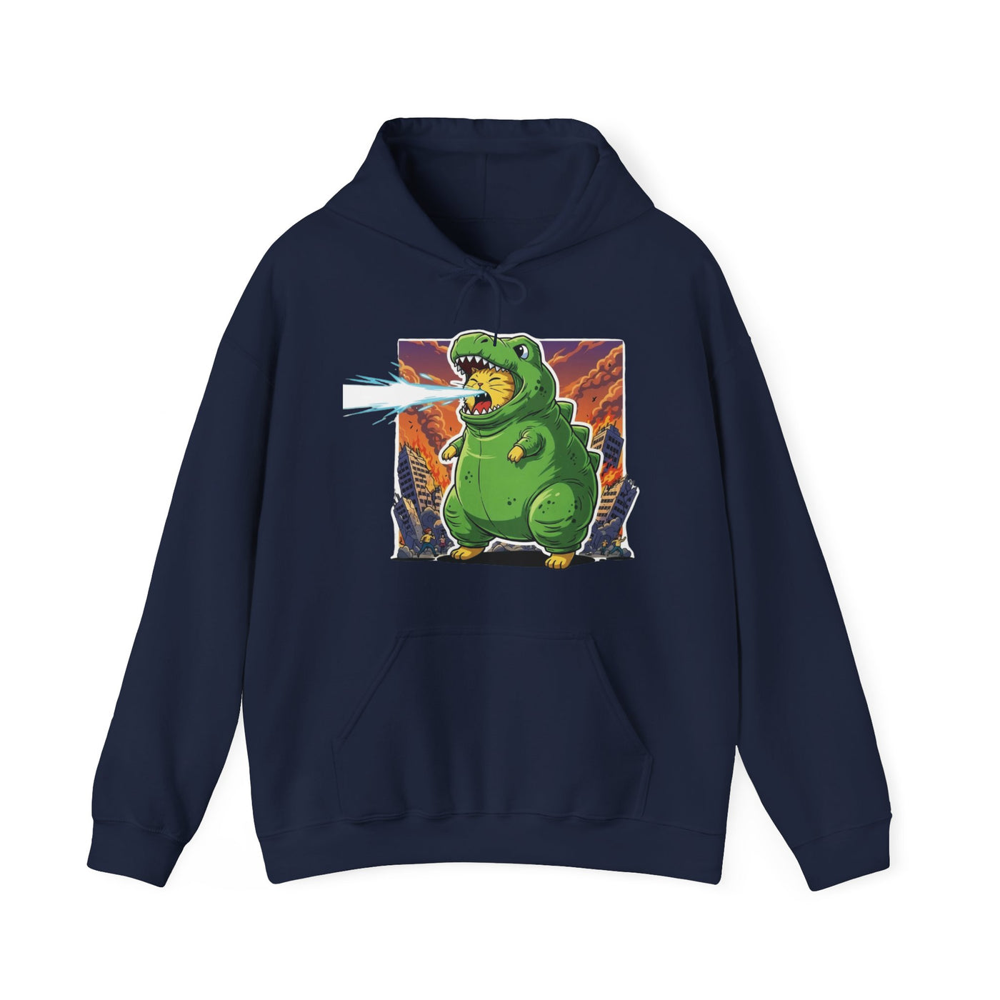 Cat cosplay Godzilla style 3 Unisex Hoodie - Fun & Playful Design
