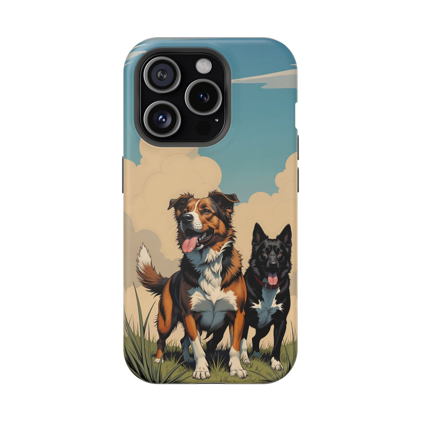 Dog Lovers' Magnetic Impact-Resistant Phone Case comic style 2, Cute Dog Design, Pet Owner Gift, Animal Lover Accessory, Birthday Gift for Dog Lovers