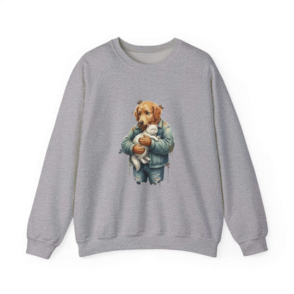 Watercolor Dog painting Unisex Crewneck Sweatshirt style 6