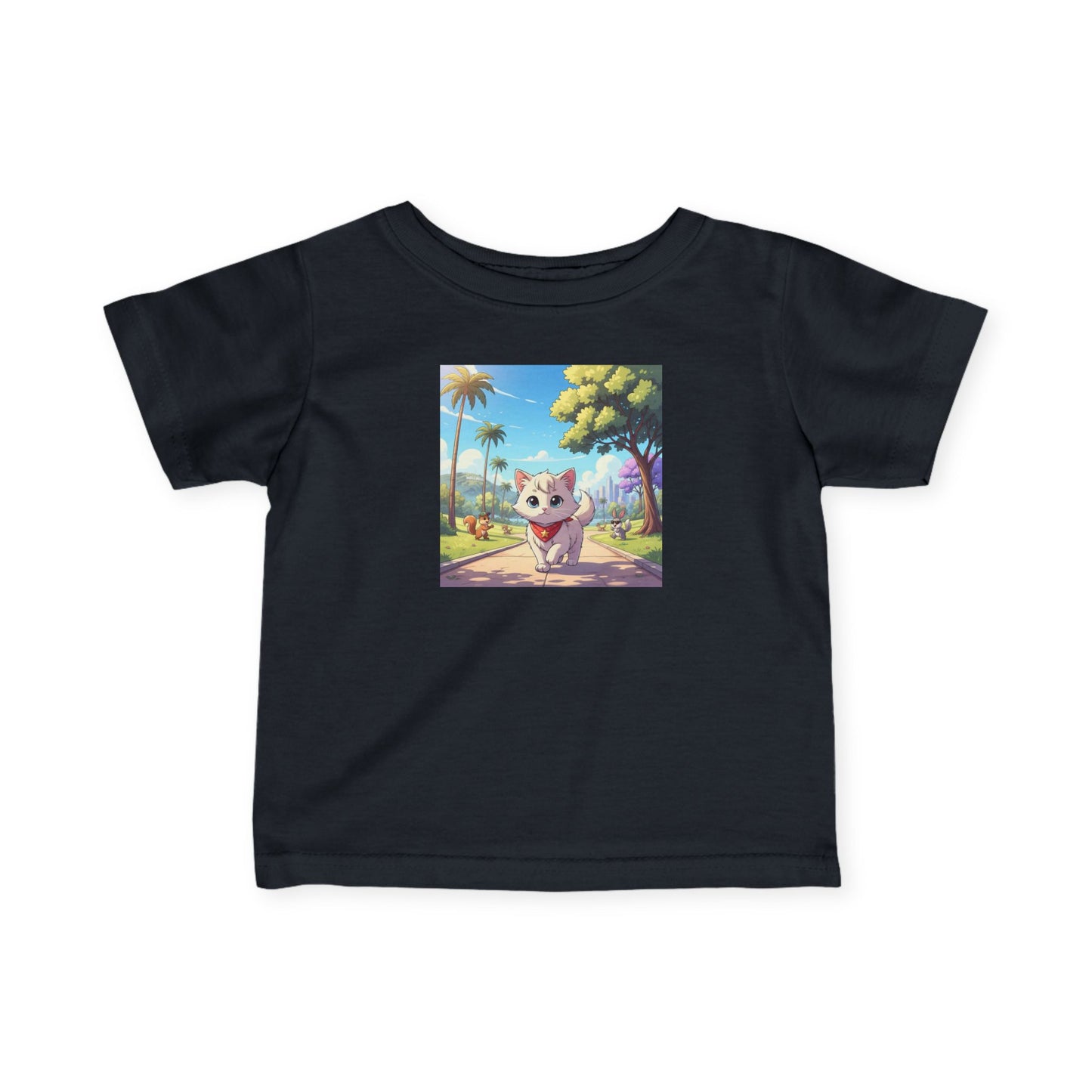 Cute Kitten Infant Baby Fine Jersey T-Shirt style 4
