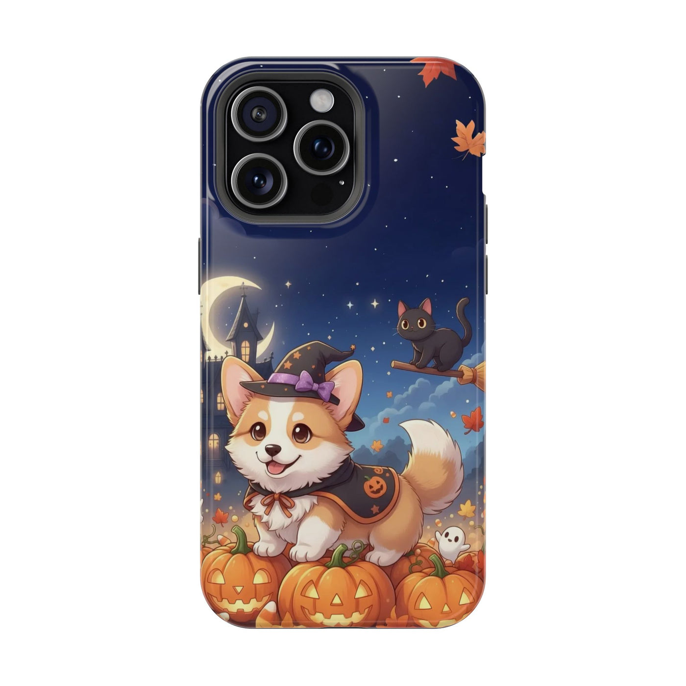 Halloween cute puppy anime style 4 Magnetic Impact-Resistant Phone Case, Cute Dog Design, Pet Owner Gift, Animal Lover Accessory, Birthday Gift for Dog Lovers