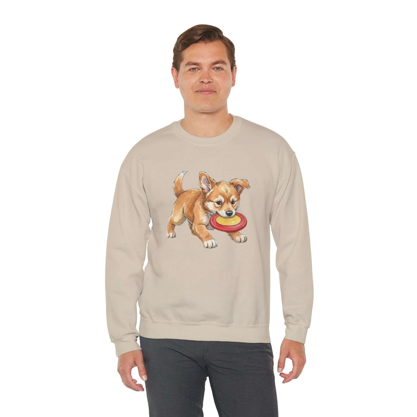 Watercolor Dog painting Unisex Crewneck Sweatshirt style 5