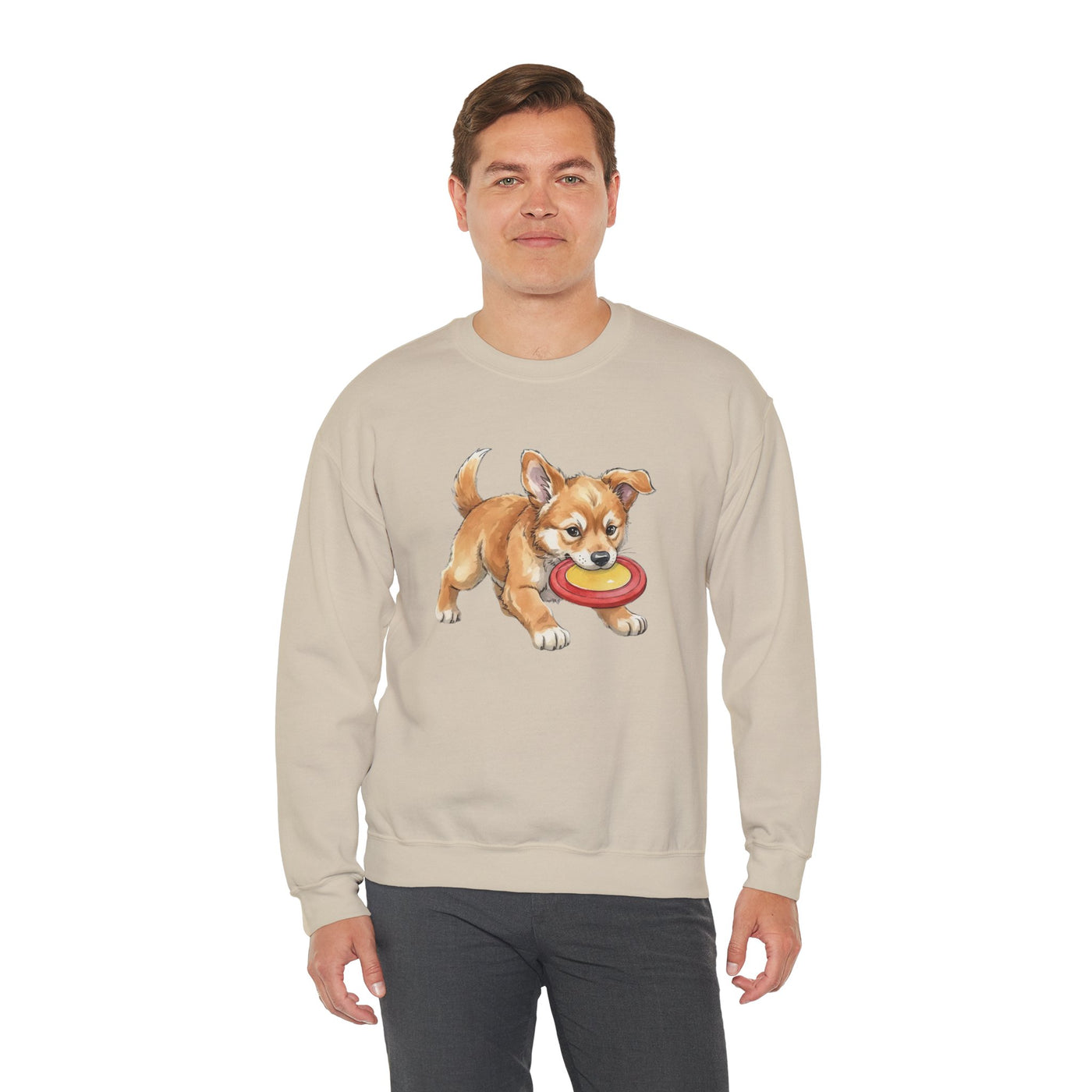 Watercolor painting style 8 Men & Women Cute Cat Pile Crewneck Sweatshirt