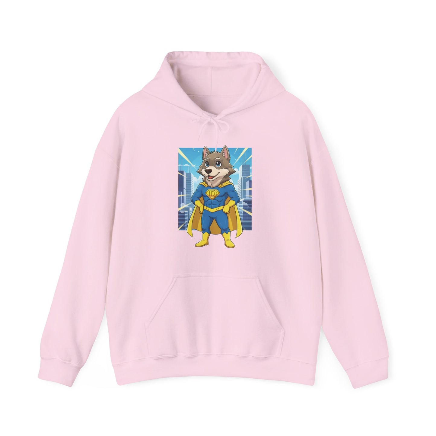 Dog cosplay Superman Funny Design Unisex Hoodie style 1