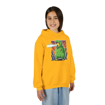 Cat cosplay Godzilla style 3 Unisex Kids Hoodie - Fun & Cozy Heavy Blend Sweatshirt with Cute Design