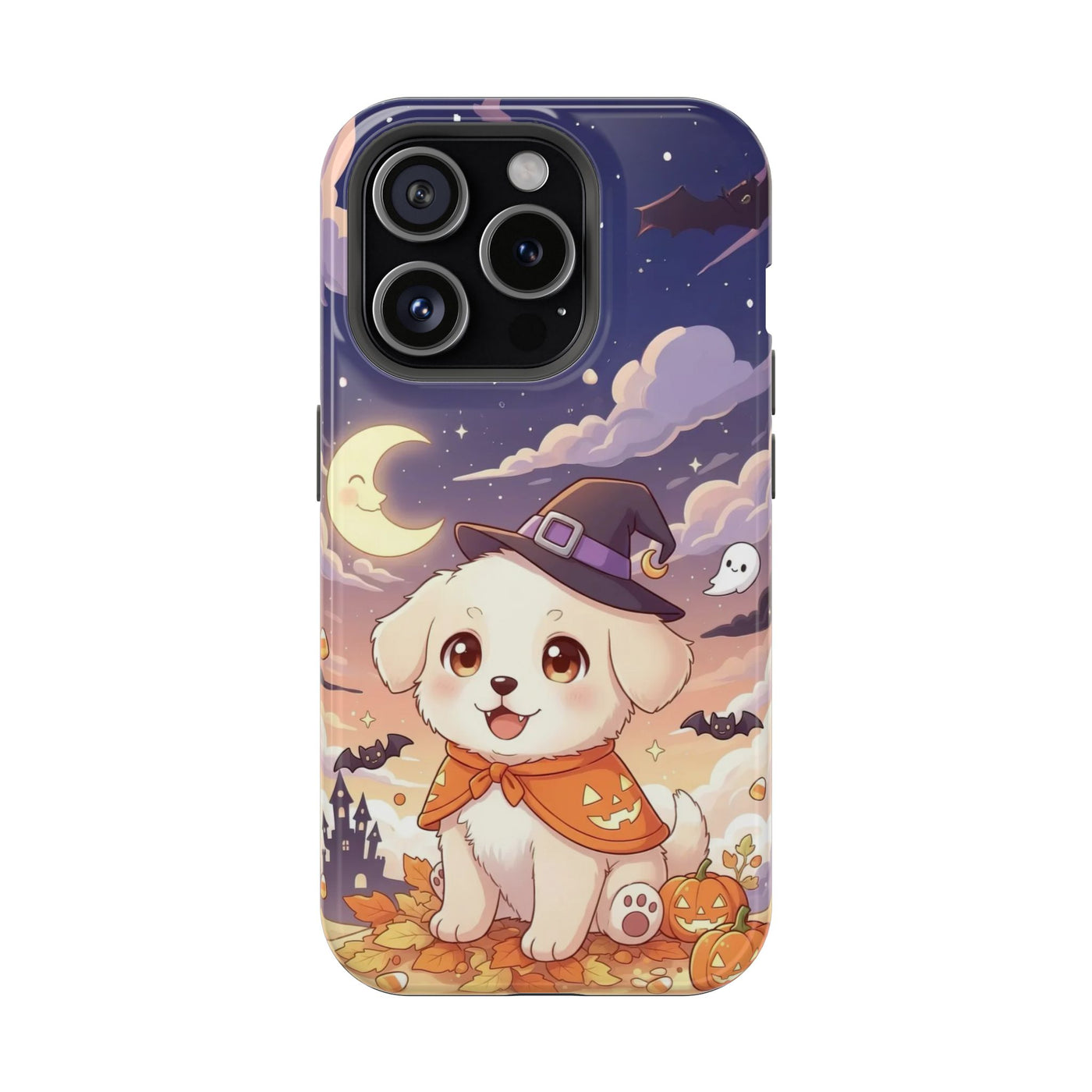 Halloween cute puppy anime style 2 Magnetic Impact-Resistant Phone Case, Cute Dog Design, Pet Owner Gift, Animal Lover Accessory, Birthday Gift for Dog Lovers