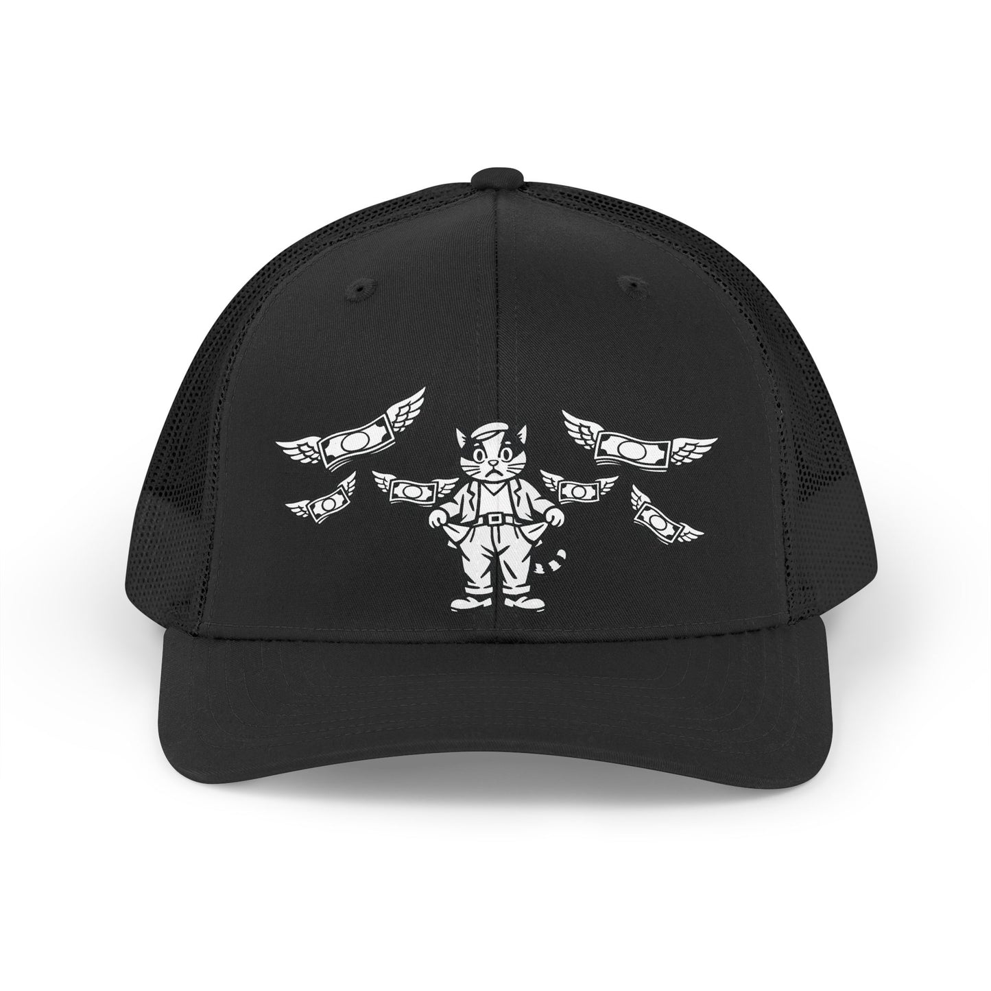 Poor Cat no Money Unisex Retro Cap Trucker Hat