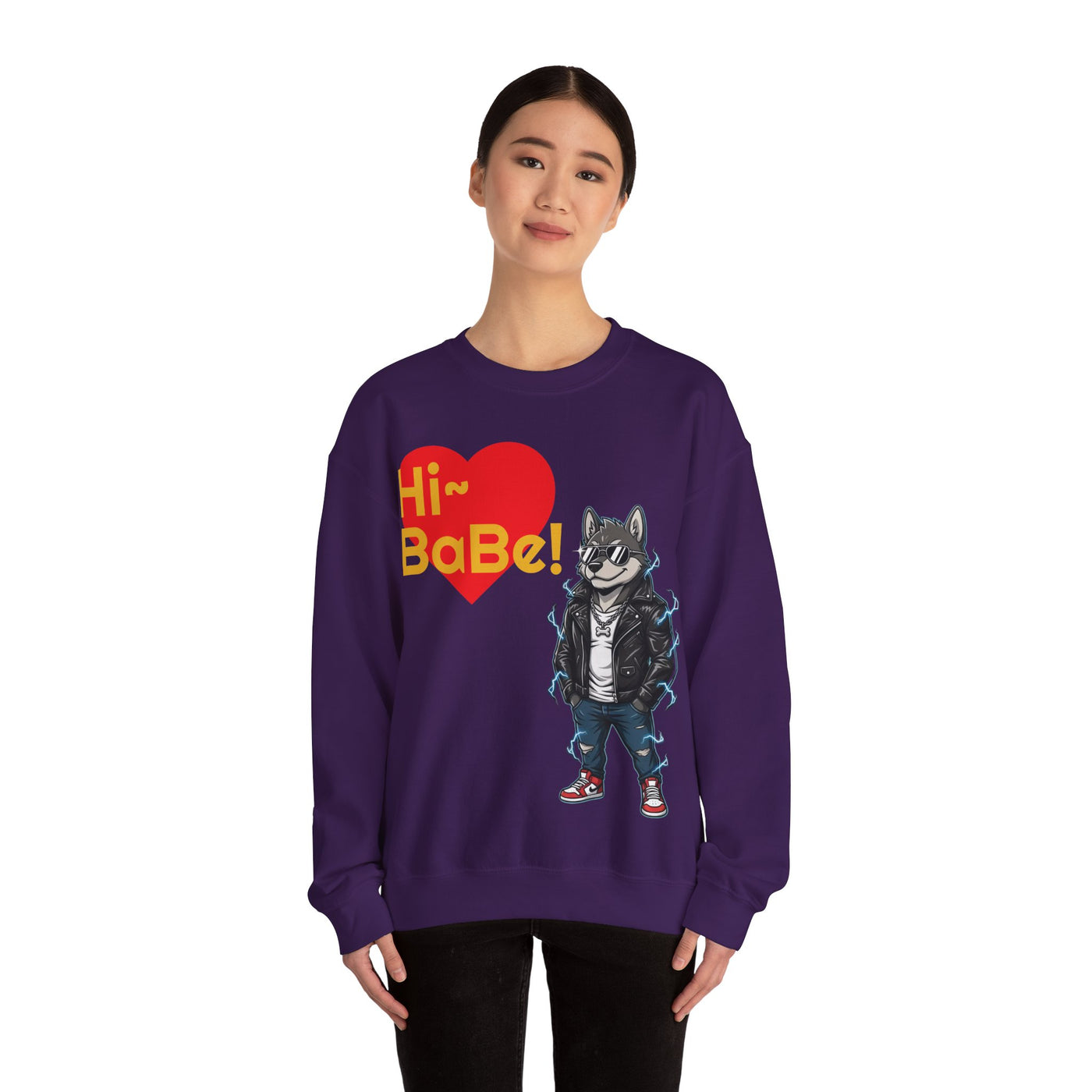 Cool Dog style 3 Unisex Crewneck Sweatshirt | Cozy Gift for Dog Lovers, Casual Wear, Unique Graphic Sweatshirt, Birthday Gift, Everyday Style