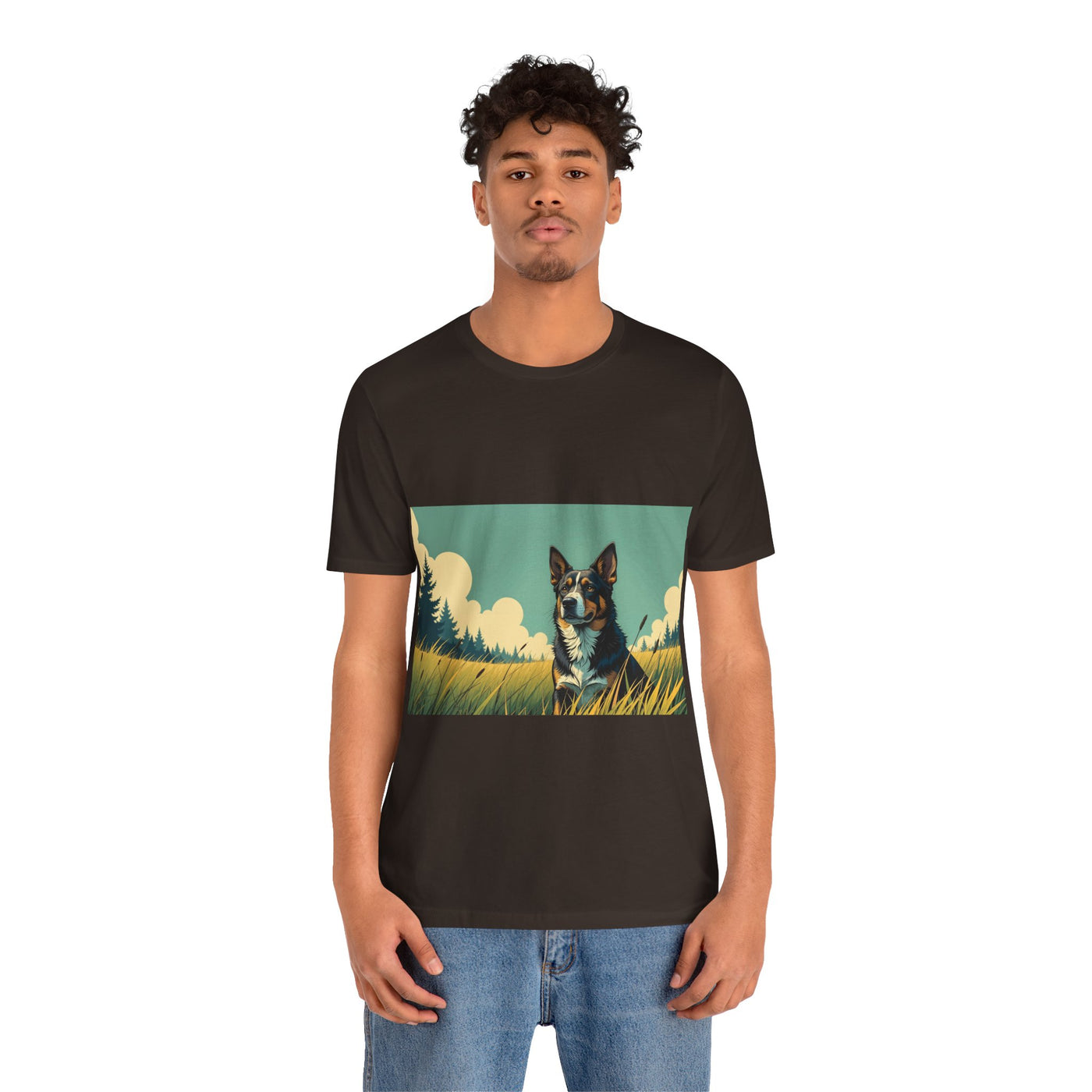 Adorable Dog comic style 3 Unisex Soft Tee| Cute Dog Lover's Shirt, Animal Graphic T-Shirt, Pet Themed Gift, Casual Wear