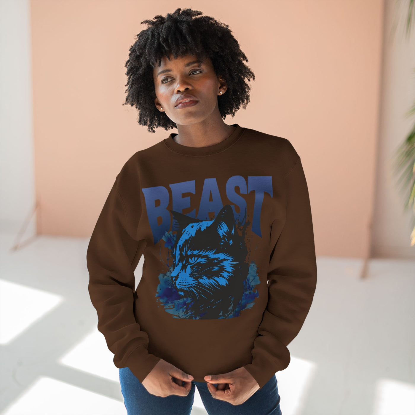 "Beast" Cat Lover style 1 Unisex Crewneck Sweatshirt
