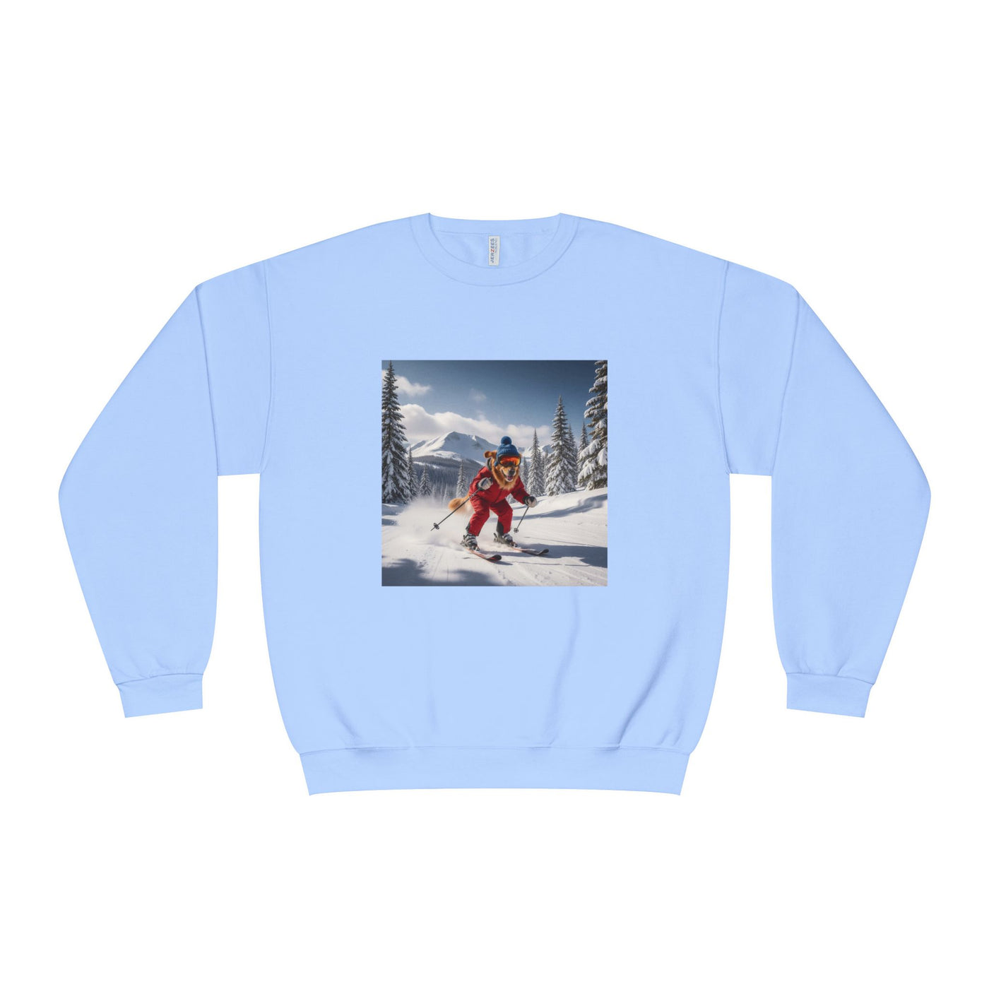 Skiing Dog Unisex NuBlend® Crewneck Sweatshirt