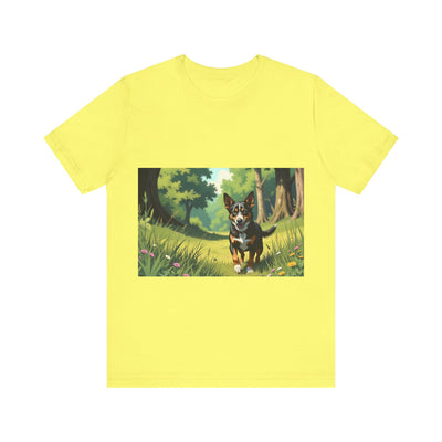 Adorable Dog comic style 1  Unisex Soft Tee| Cute Dog Lover's Shirt, Animal Graphic T-Shirt, Pet Themed Gift, Casual Wear