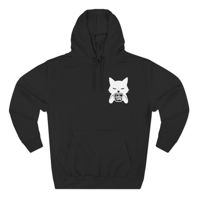 Cat Coffee Time Graphic Unisex Fleece Hoodie