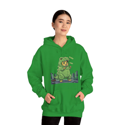 Cat cosplay Godzilla Funny Design Unisex Hoodie style 2