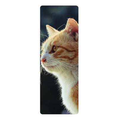 Cat-Inspired Rubber Yoga Mat, Non-Slip Fitness Mat, Pet Lover Gift, Eco-Friendly Workout Mat, Home Yoga Accessory, Cat Lover Decor