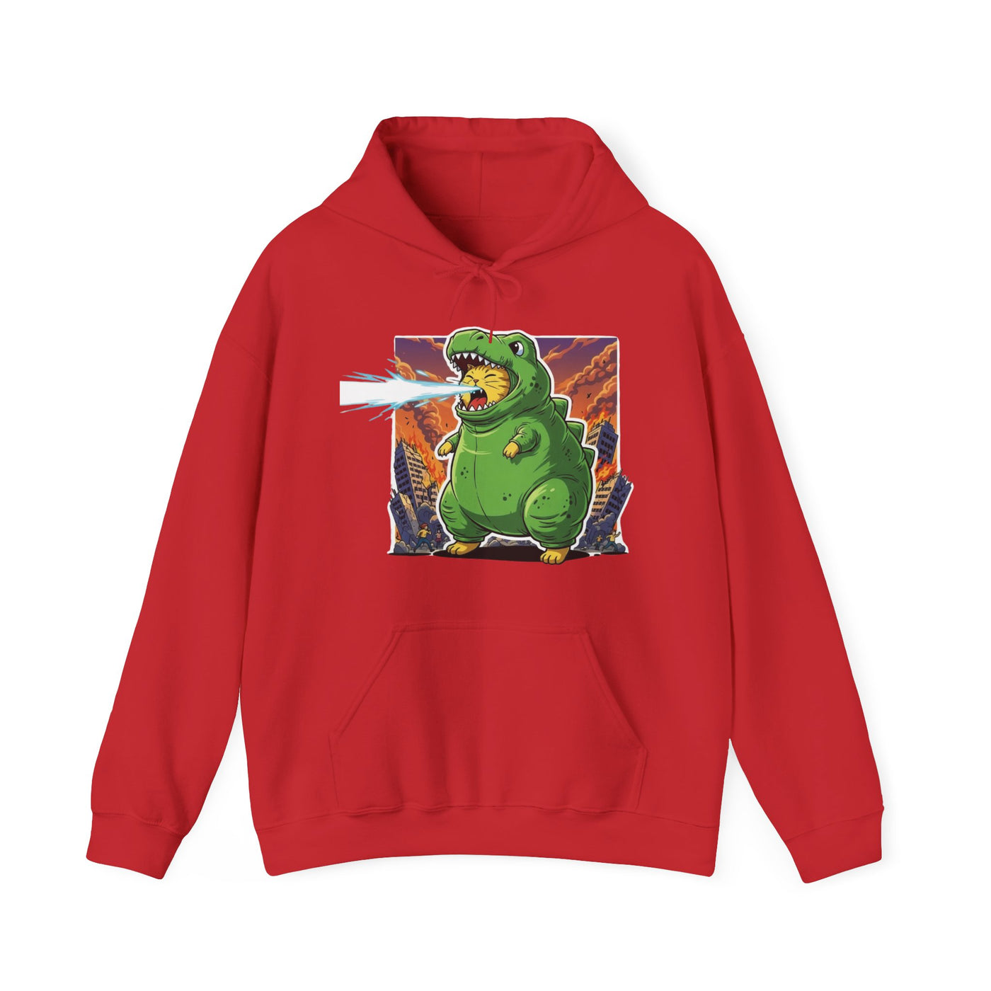 Cat cosplay Godzilla style 3 Unisex Hoodie - Fun & Playful Design