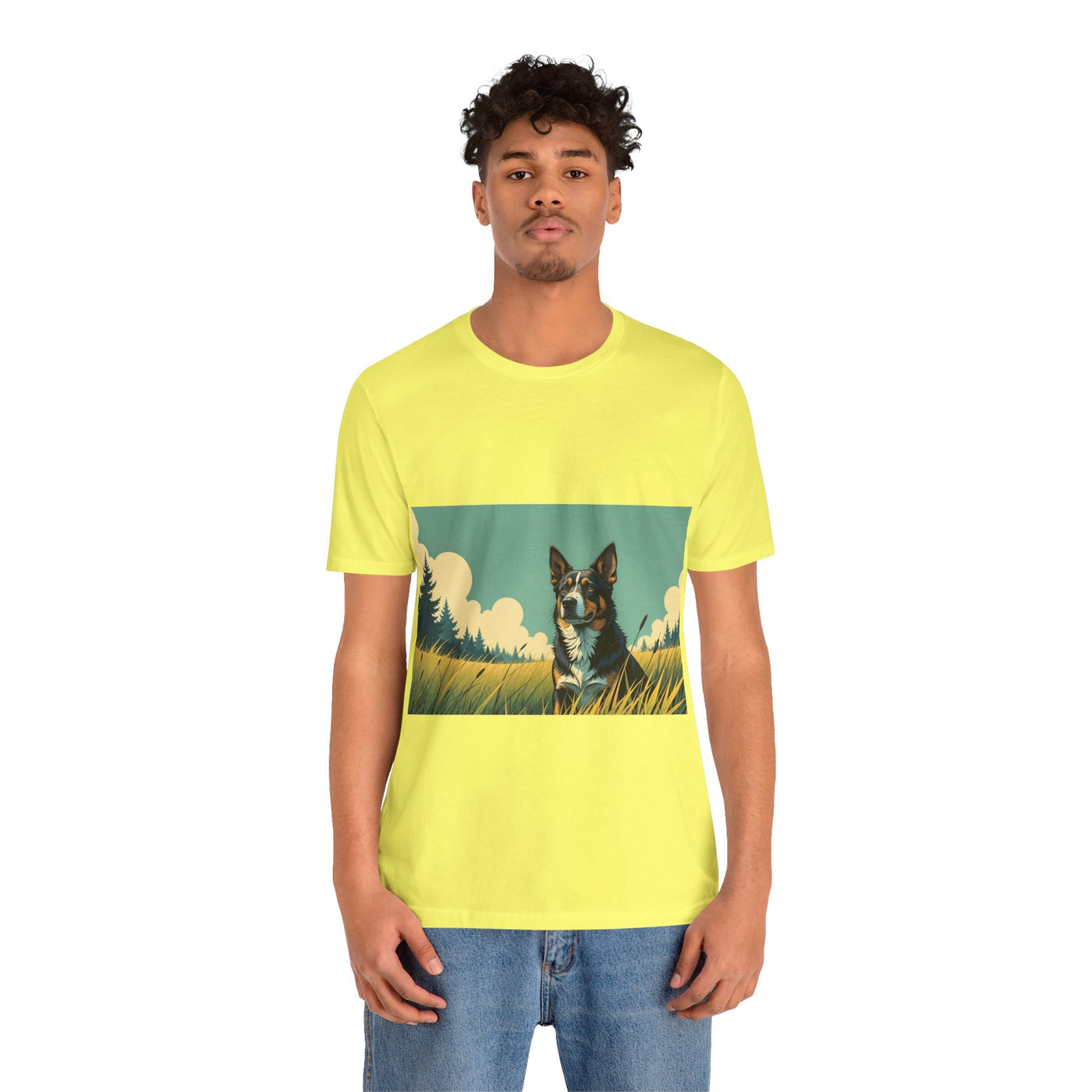 Adorable Dog comic style 3 Unisex Soft Tee| Cute Dog Lover's Shirt, Animal Graphic T-Shirt, Pet Themed Gift, Casual Wear