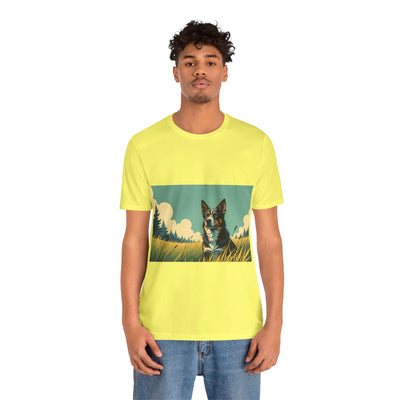 Adorable Dog comic style 3 Unisex Soft Tee| Cute Dog Lover's Shirt, Animal Graphic T-Shirt, Pet Themed Gift, Casual Wear