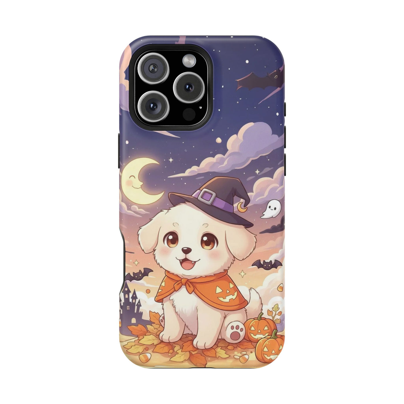 Halloween cute puppy anime style 2 Magnetic Impact-Resistant Phone Case, Cute Dog Design, Pet Owner Gift, Animal Lover Accessory, Birthday Gift for Dog Lovers