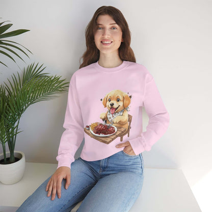 Watercolor Dog painting Unisex Crewneck Sweatshirt style 1