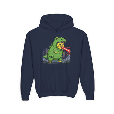 Cat cosplay Godzilla style 4 Unisex Kids Hoodie - Fun & Cozy Heavy Blend Sweatshirt with Cute Design