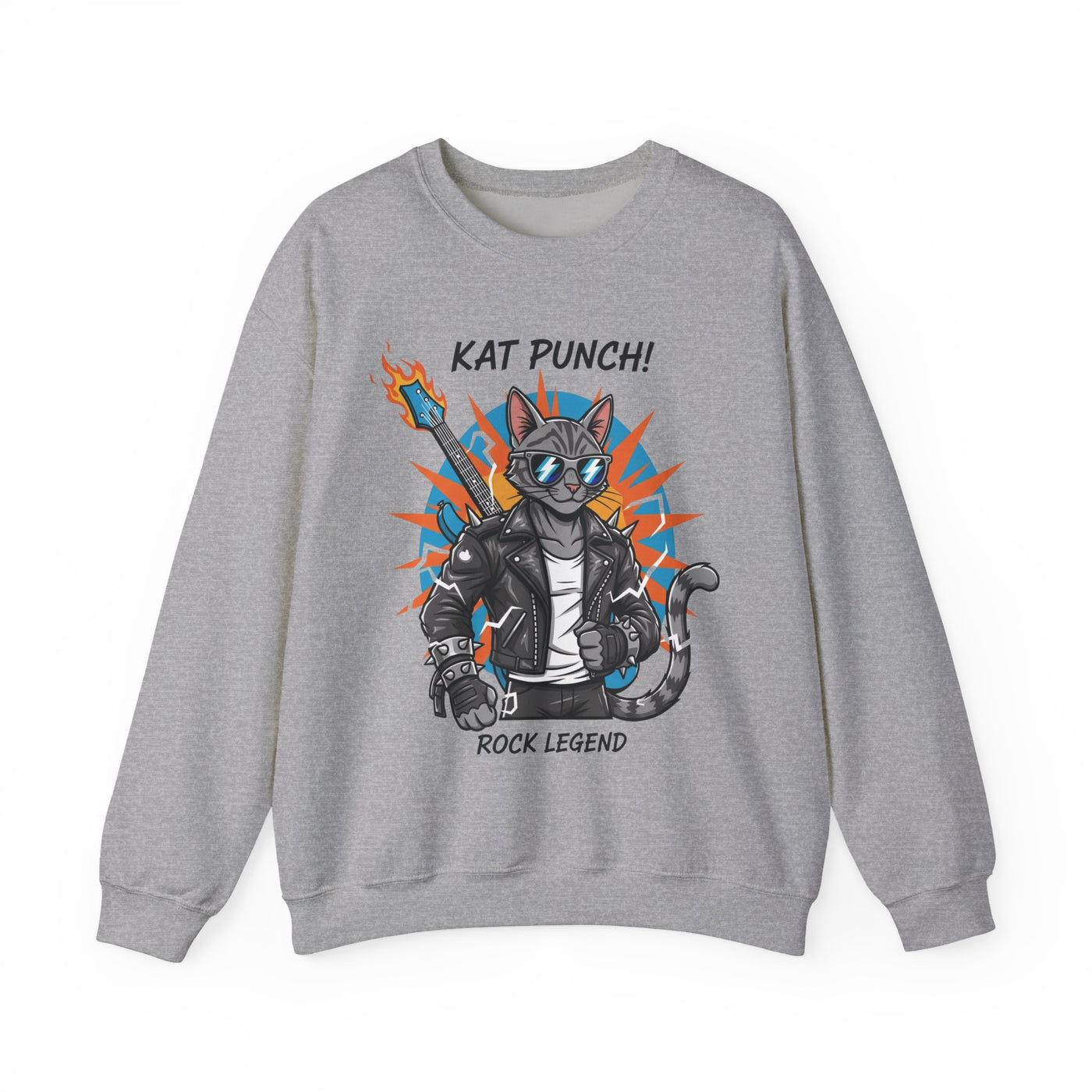 Cool Cat style 1 Unisex Crewneck Sweatshirt | Cozy Gift for Cat Lovers, Casual Wear, Unique Graphic Sweatshirt, Birthday Gift, Everyday Style