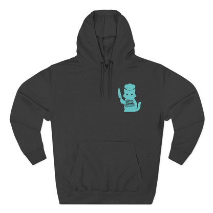 Cat Love Sashimi Graphic Unisex Fleece Hoodie